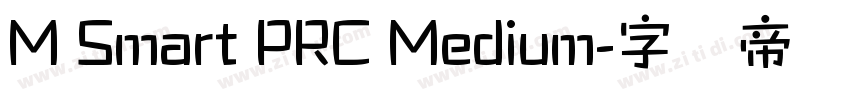 M Smart PRC Medium字体转换